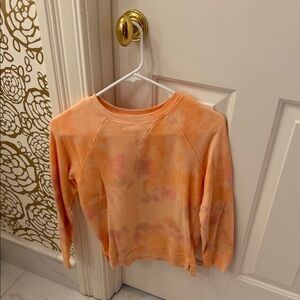 Orange Tie-Dye Sweatshirt
